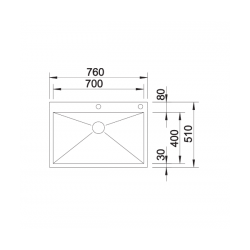 Zlewozmywak Blanco ZEROX 700-IF/A Z KOR. INFINO 521 631